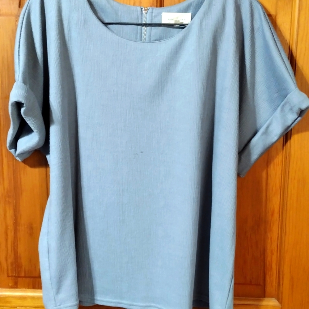Greyish blue blouse L